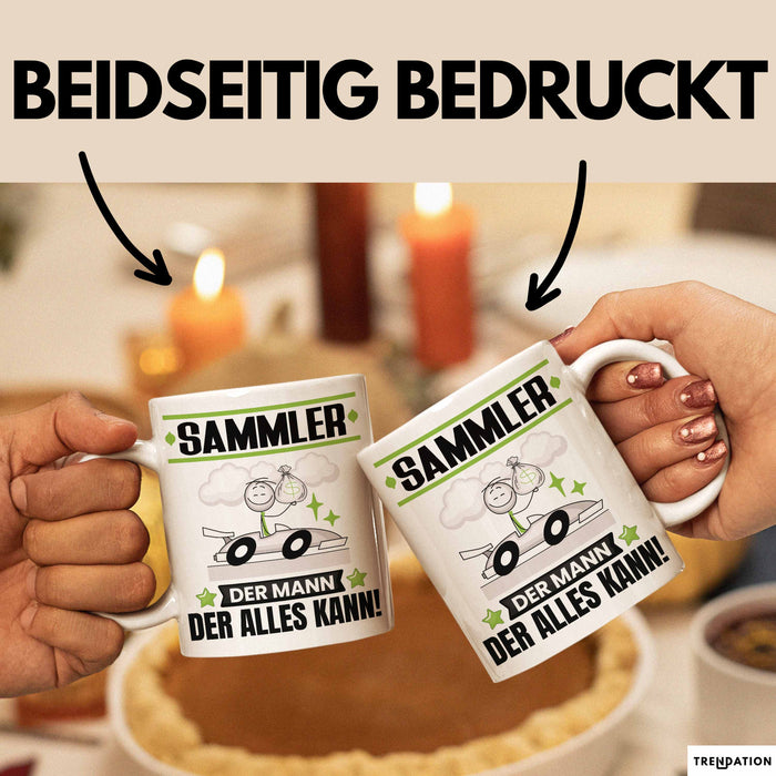 Sammler Tasse Geschenk für Sammler Der Mann Der Alles Kann Geschenkidee zum Geburtstag Weiß Trendation