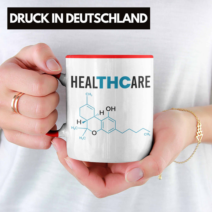 THC Tasse "THC - Healthcare" Cannabis-Liebhaber