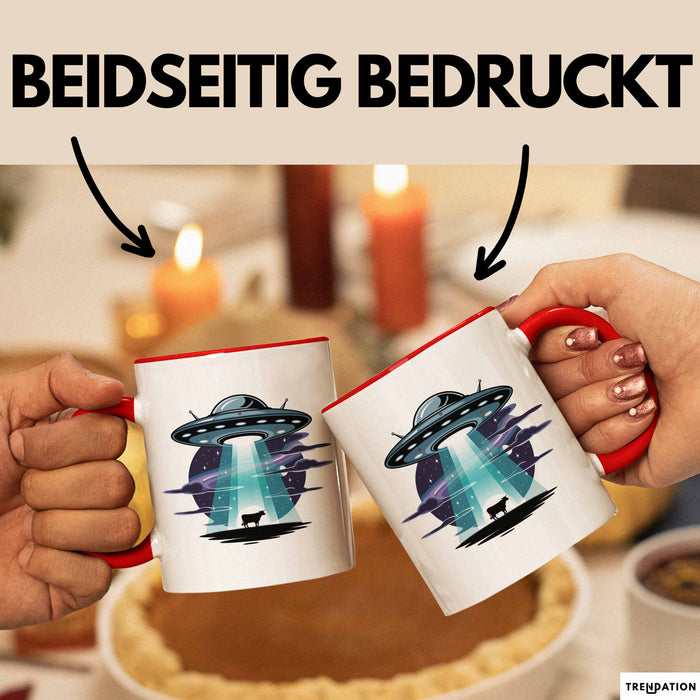 Sci Fi Liebhaber Tasse Geschenkidee für Science Fiction Fans Rot Trendation