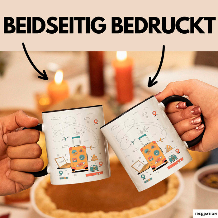 Reiseblogger Tasse Geschenk Lustige Geschenkidee Spruch Für Abenteuer Sucher Trendation