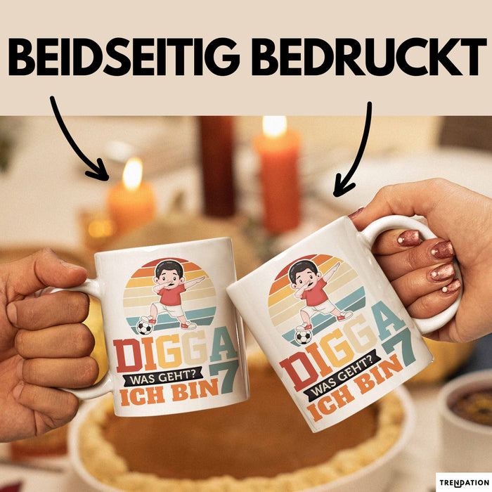 Digga Tasse Geschenk Siebter Geburtstag Lustiger Spruch Was Geht Weiß Trendation