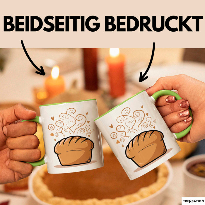 Brotbäcker Tasse Geschenkidee für Teigknet Fan Grün Trendation