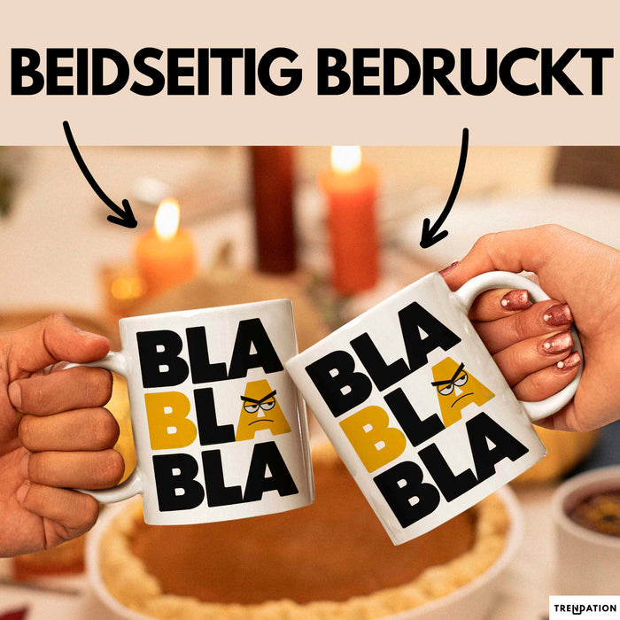 Sarkasmus Tasse Geschenkidee Bla Sarkastischer Humor Weiß Trendation