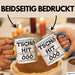 Büroarbeit Kollege Abschied Tasse Geschenk Lustige Geschenkidee Spruch Tschö Blau Trendation