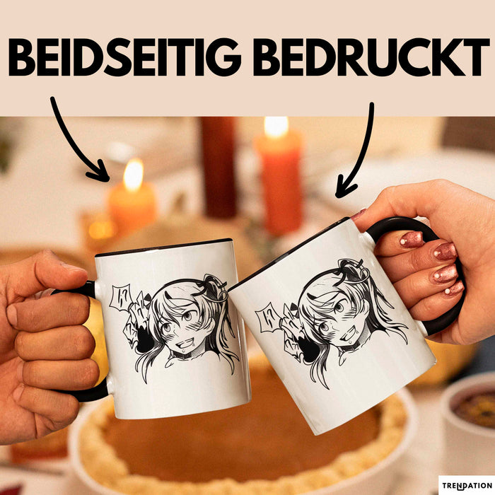 Anime Manga Mädchen Tasse Geschenk Lustige Geschenkidee Trendation