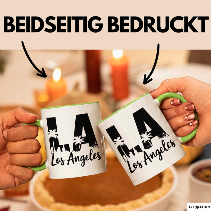 Los Angeles LA Kalifornien USA Tasse Geschenk Lustige Geschenkidee Spruch Grün Trendation