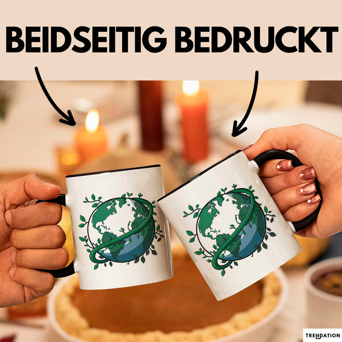 Öko Krieger Tasse Geschenkidee für Grünen Planeten Trendation