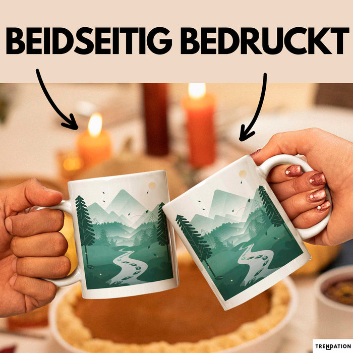 Wanderer Tasse Geschenk Lustige Geschenkidee Spruch Für Trail Entdecker Weiß Trendation