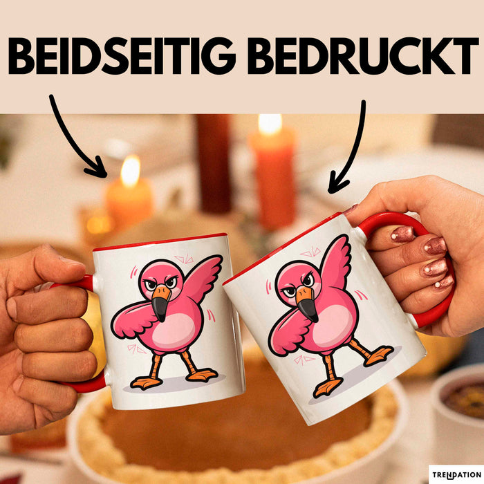 Dabender Flamingo Tasse Geschenk Lustige Geschenkidee Spruch Rot Trendation