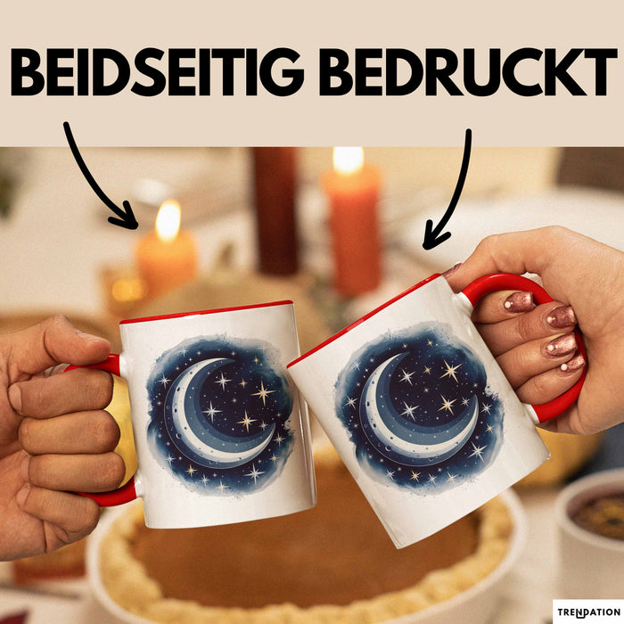 Astronomie Tasse Geschenkidee für Sternengucker Spruch Rot Trendation