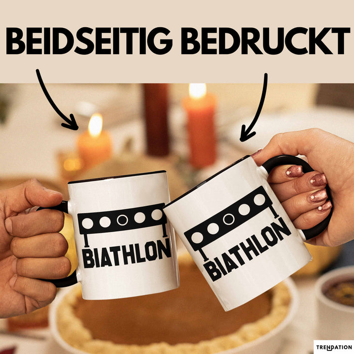 Biathlon Tasse Geschenk Wintersport Geschenke Biathlon Langläufer Trendation
