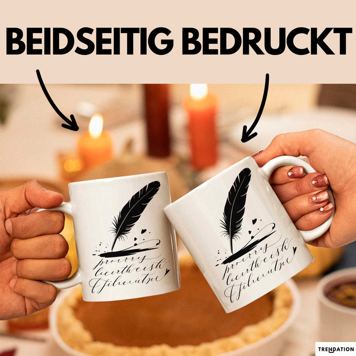 Dichter Tasse Geschenkidee für Reim und Versliebhaber Weiß Trendation