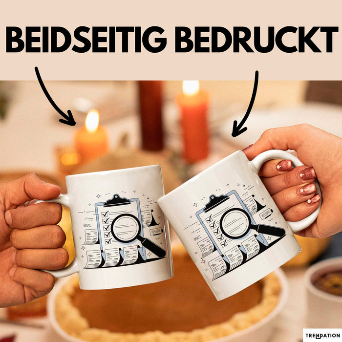 Wirtschaftsprüfer Tasse Geschenk Lustige Geschenkidee Spruch Für Detail Prüfer Weiß Trendation