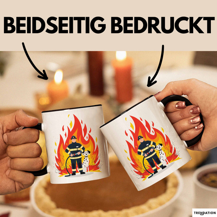 Feuerwehrmann Tasse Geschenk Lustige Geschenkidee Spruch Für Feuer Helden Trendation