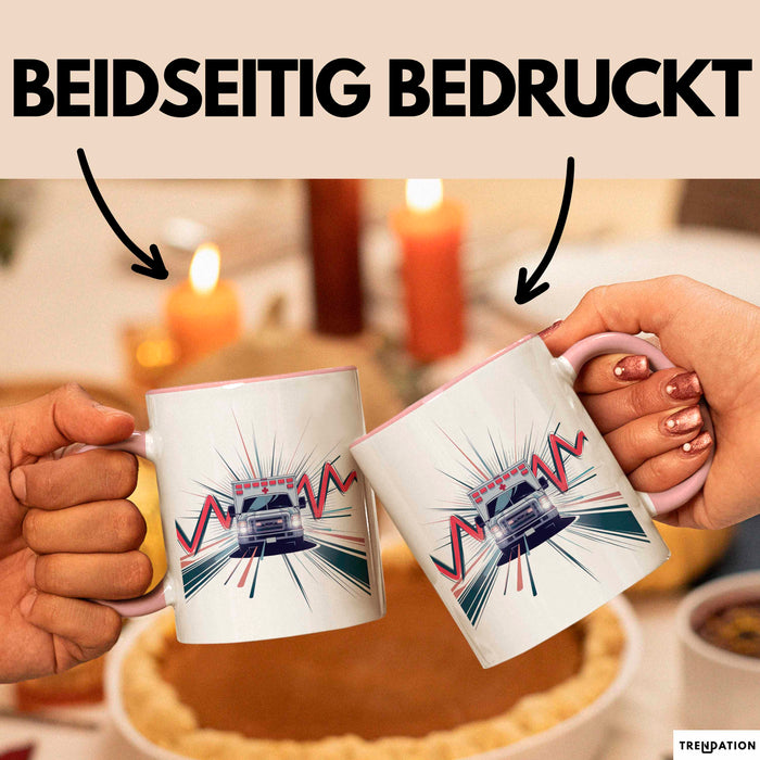 Notfallsanitäter Tasse Geschenk Lustige Geschenkidee Spruch Für Ersthelfer Rosa Trendation