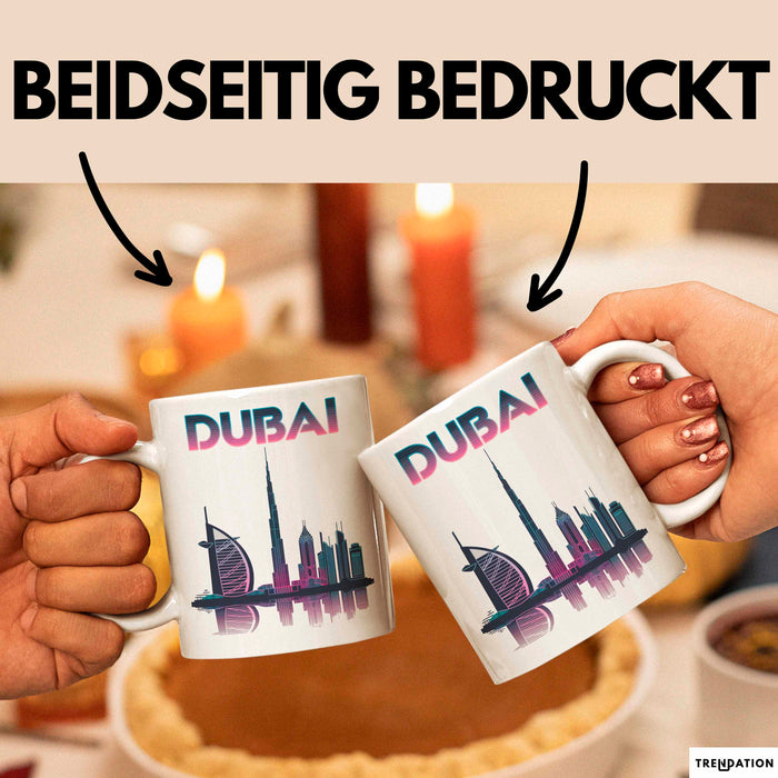 Dubai VAE Tasse Geschenk Lustige Geschenkidee Spruch Weiß Trendation