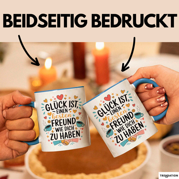 Beste Freundin Tasse Geschenkidee Eine Beste Freundin Blau Trendation