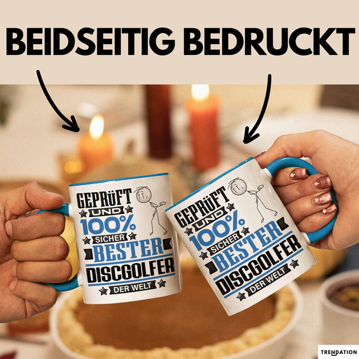 Discgolfer Geschenk Lustiger Spruch für Discgolfer Geschenkidee Bester Discgolfer Der Welt Blau Trendation