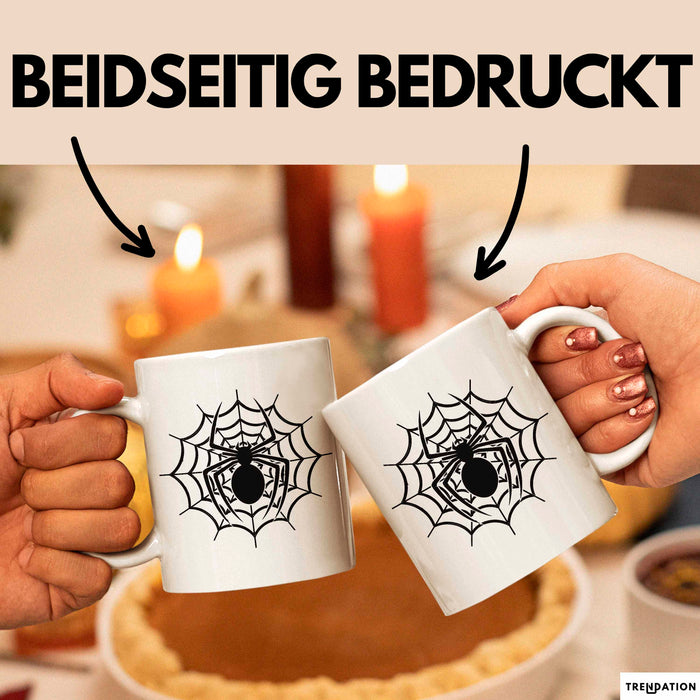 Spinne Vogelspinne Tier Tasse Geschenk Lustige Geschenkidee Spruch Weiß Trendation