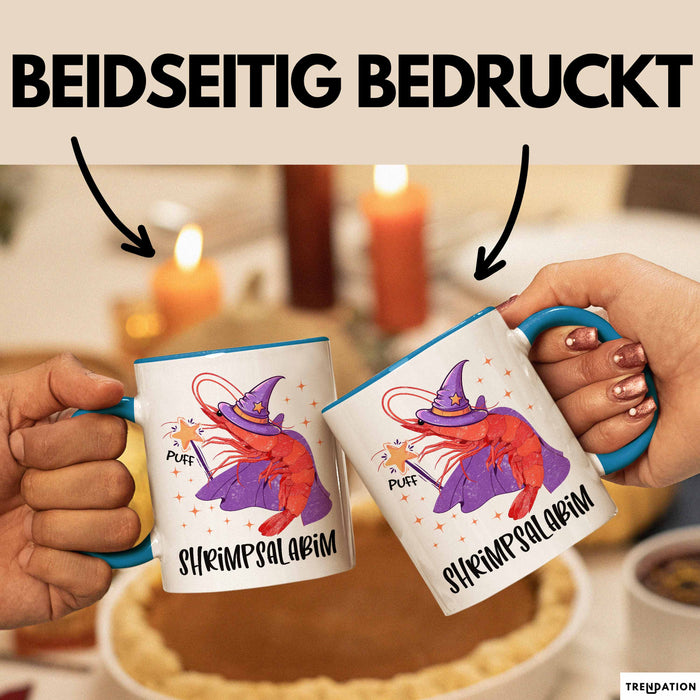 Shrimp-Liebhaber Tasse Geschenk Shrimpsalabim Geschenkidee Zauberer Becher Blau Trendation