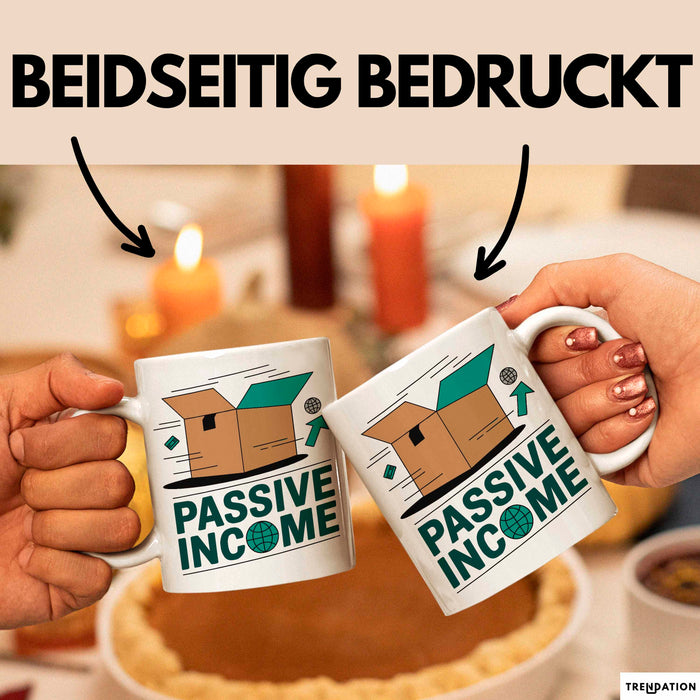 Dropshipper Tasse Geschenkidee für passives Einkommen Weiß Trendation