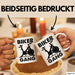 Biker Gang Tasse Geschenk Cardio Zuhause Fitness-Bike Geschenkidee Becher Weiß Trendation