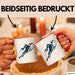 Skifahrer Tasse Geschenkidee für Schneepisten Fans Rot Trendation