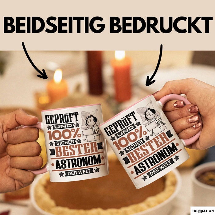 Astronom Geschenk Lustiger Spruch für Astronom Geschenkidee Bester Astronom Der Welt Rosa Trendation