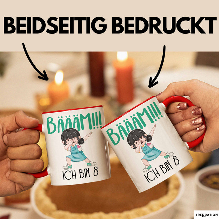 Lustige Tasse Geschenk Bäääm Dab Girl Witziger Spruch Rot Trendation