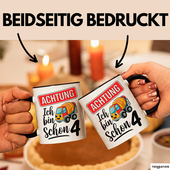 4. Geburtstag Tasse Geschenk Ich bin schon 4 Geschenkidee Geschenkidee Lustig Trendation