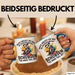 Lustige Tasse Waschbär Heute Möchte Ich Was Mit Menschen Machen Schubsen Wäre Toll Sarkasmus Ironier Humor Kaffee-Becher Blau Trendation