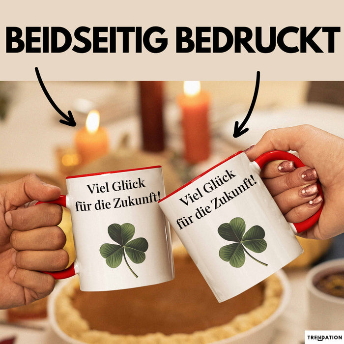 Büroarbeit Kollege Abschied Tasse Geschenk Lustige Geschenkidee Spruch Viel Glück Für Die Zukunft Rot Trendation