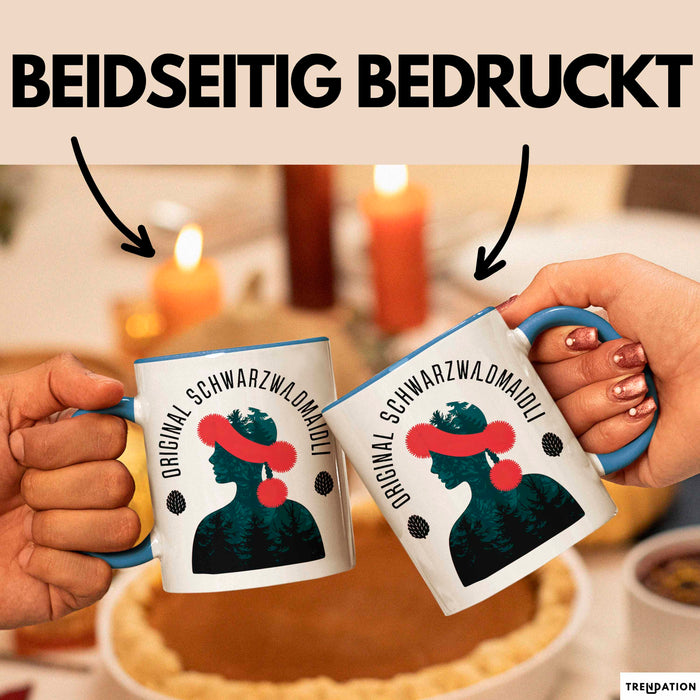 Sarkastisch Sarkasmus Tasse Geschenk Lustige Geschenkidee Spruch Original Schwarzwaldmaidli Blau Trendation