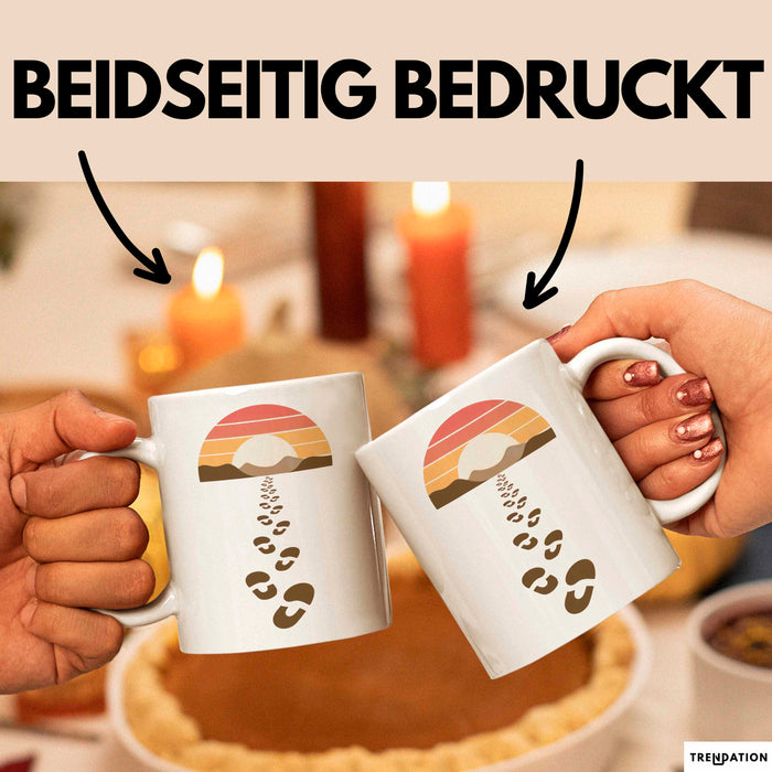 Wandern Tasse Geschenkidee Pfad Entdecker Lustiger Spruch Geschenkidee Lustig Weiß Trendation