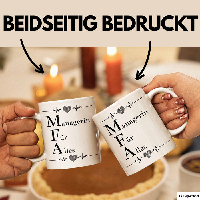 Medizinischer Assistent Arzt Tasse Geschenk Lustige Geschenkidee Spruch Managerin Für Alles Weiß Trendation