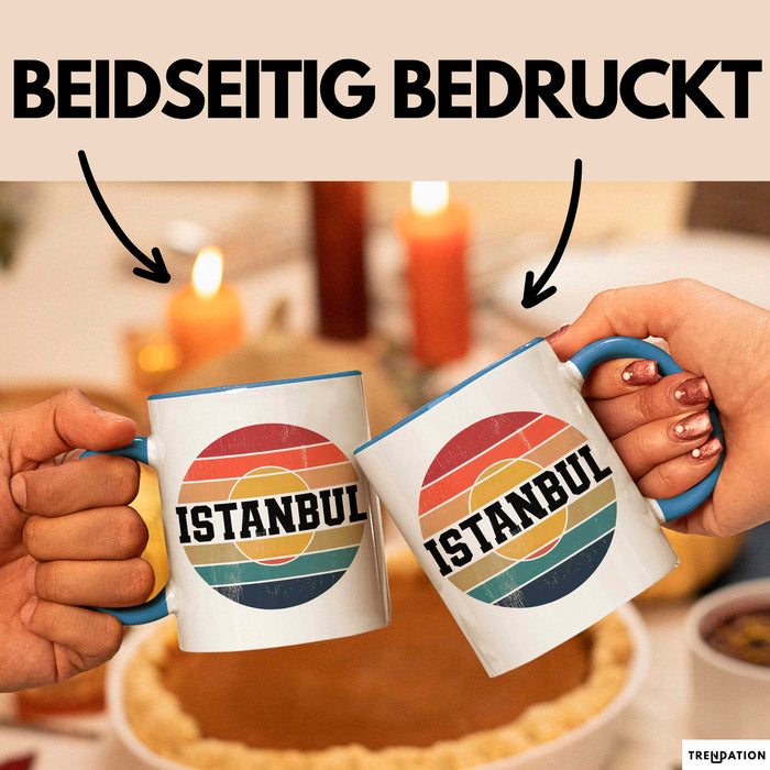 Istanbul Türkei Tasse Geschenk Lustige Geschenkidee Spruch Blau Trendation