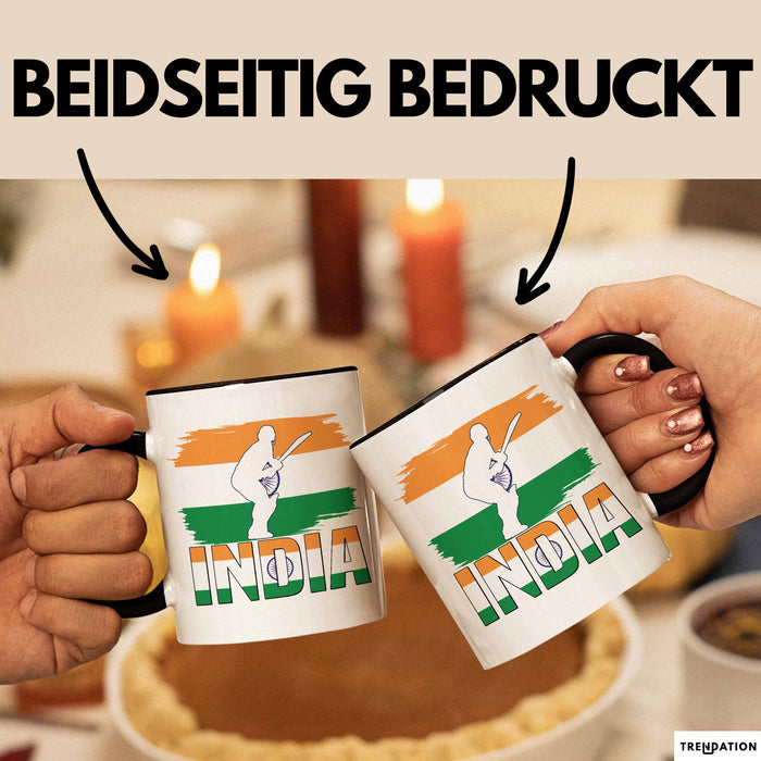 Indien Tasse Geschenk Cricket Indische Cricket-Fans Geschenkidee Trendation