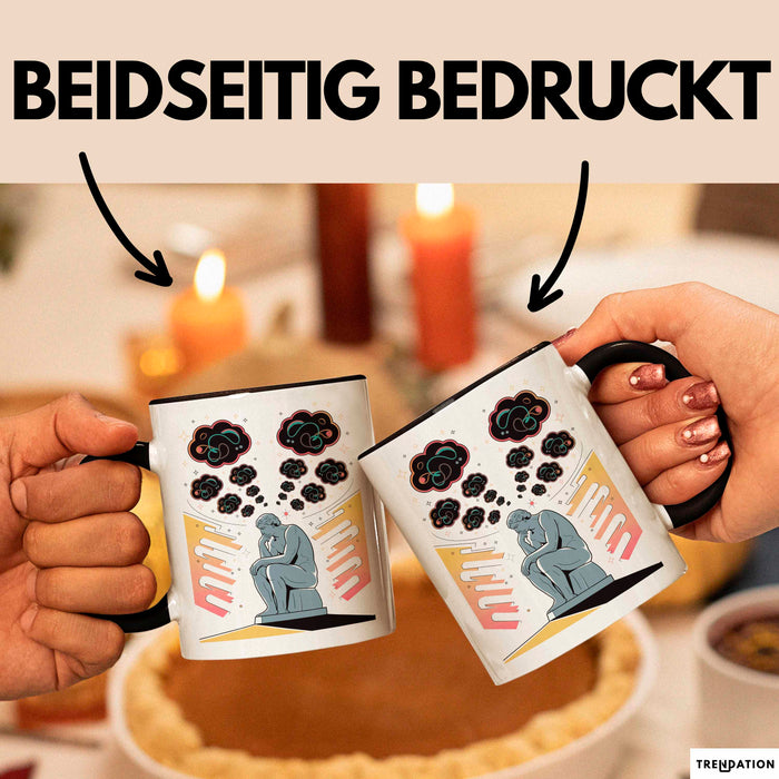 Philosoph Tasse Geschenk Lustige Geschenkidee Spruch Für Tief Denker Trendation