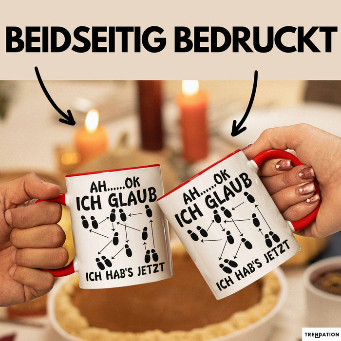 Tanzlehrer Tasse Geschenk Ah Ok Ich Glaub Ich Habs Jetzt Tanzen Tänzer Geschenkidee Rot Trendation