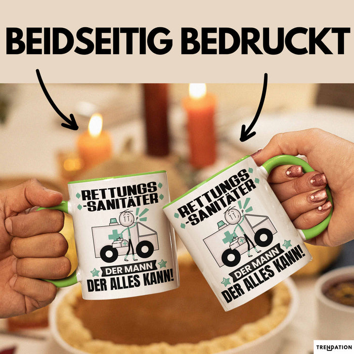 Rettungssanitäter Tasse Geschenk für Rettungssanitäter Der Mann Der Alles Kann Geschenkidee zum Geburtstag Grün Trendation
