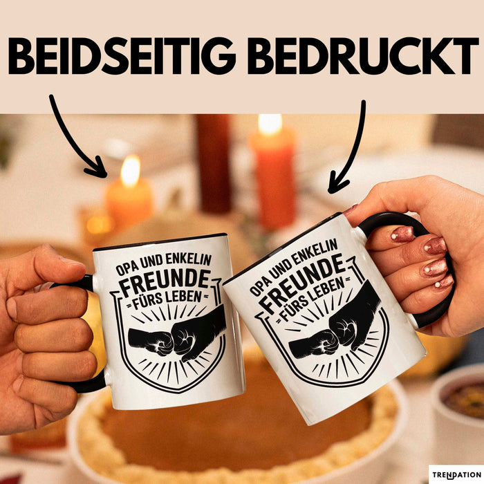 Opa Enkelin Tasse Geschenk Lustige Geschenkidee Spruch Freunde Fürs Leben Trendation