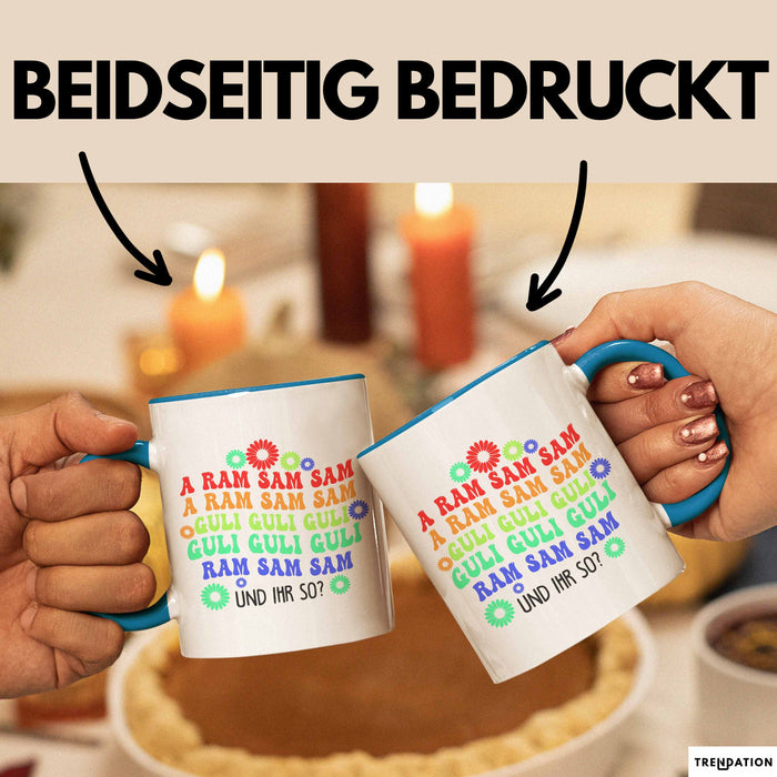 Büroarbeit Kollege Tasse Geschenk Lustige Geschenkidee Spruch Blau Trendation