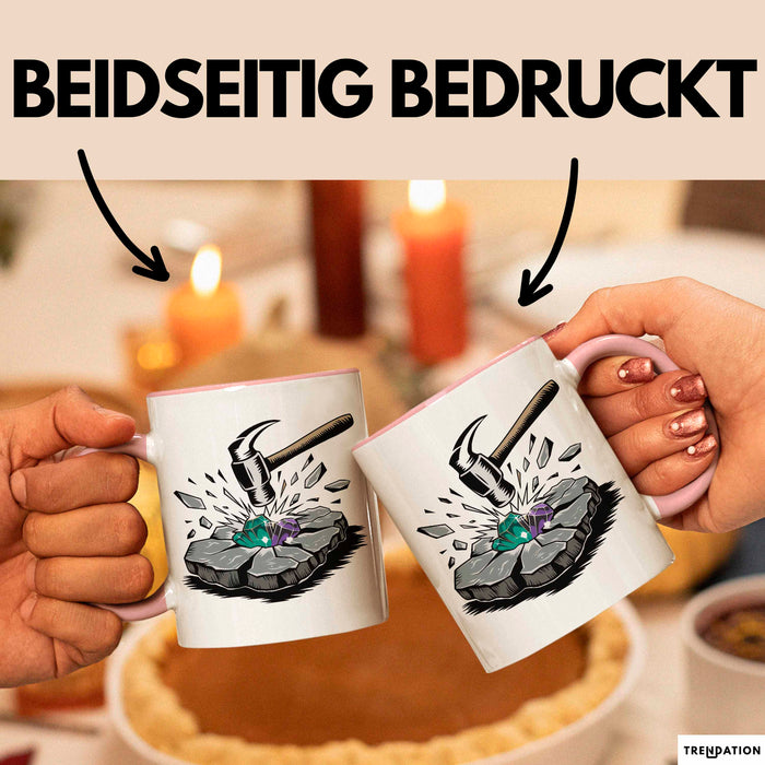Geologe Tasse Geschenkidee für Felsenliebhaber Rosa Trendation