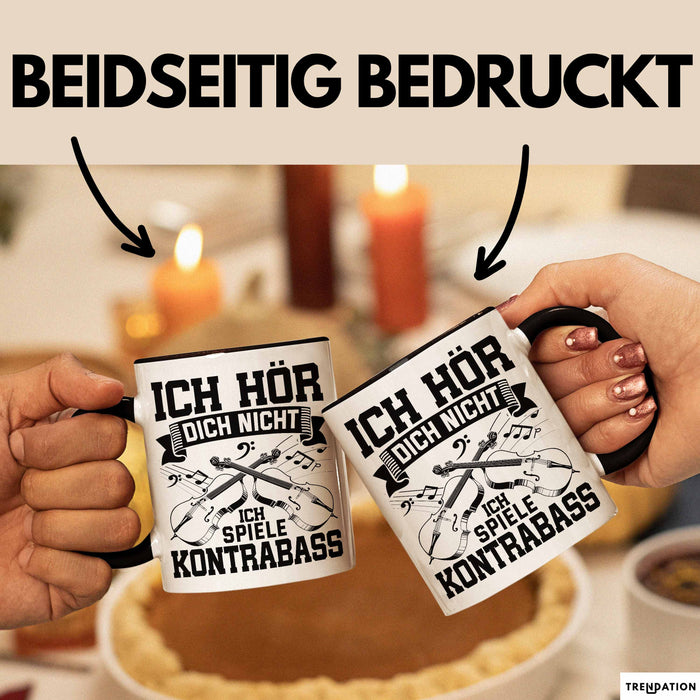 Kontrabass Tasse Geschenk Musiker Cellospieler Violoncello Musiklehrer Trendation