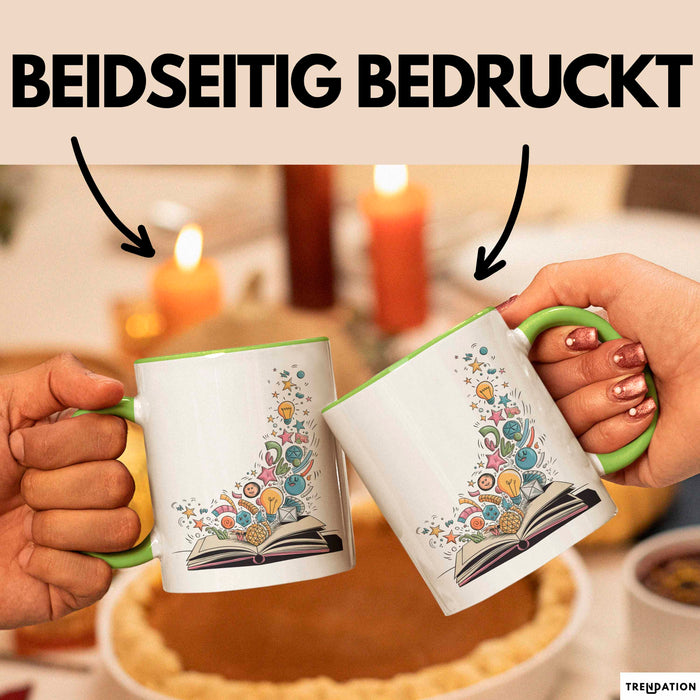 Illustrator Tasse Geschenkidee für Zeichenkünstler Grün Trendation