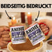Anime Tasse Geschenk Realitätsflucht Lustiger Spruch Manga Fans Rot Trendation