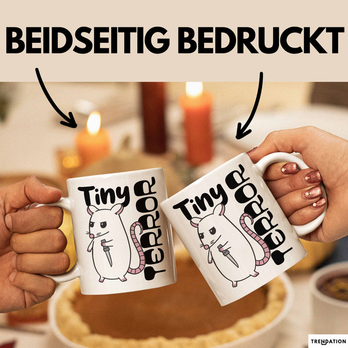 Beste Freundin Tasse Geschenk Tiny Terror Geschenkidee für Kollegin oder Beste Freundin Weiß Trendation