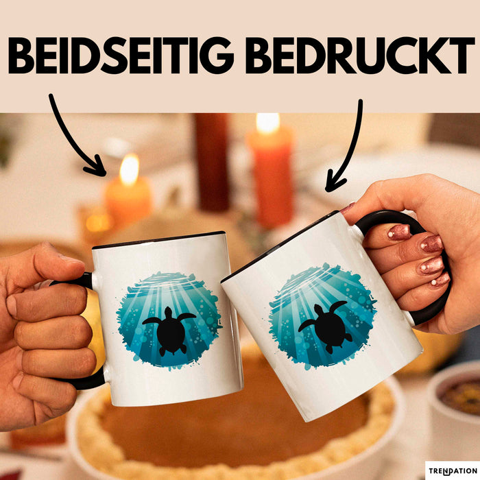 Schildkröte Tierliebhaber Tasse Geschenk Lustige Geschenkidee Spruch Trendation