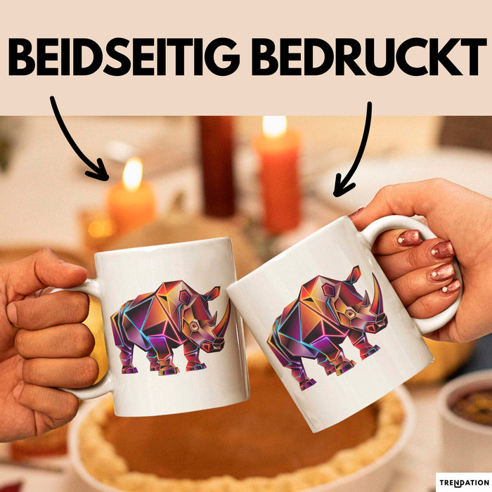 Nashorn Tasse Geschenk Lustige Geschenkidee Spruch Weiß Trendation