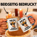 Sarkastische Giraffe Tasse Geschenk Lustige Geschenkidee Spruch Bin Da Kann Losgehen Blau Trendation